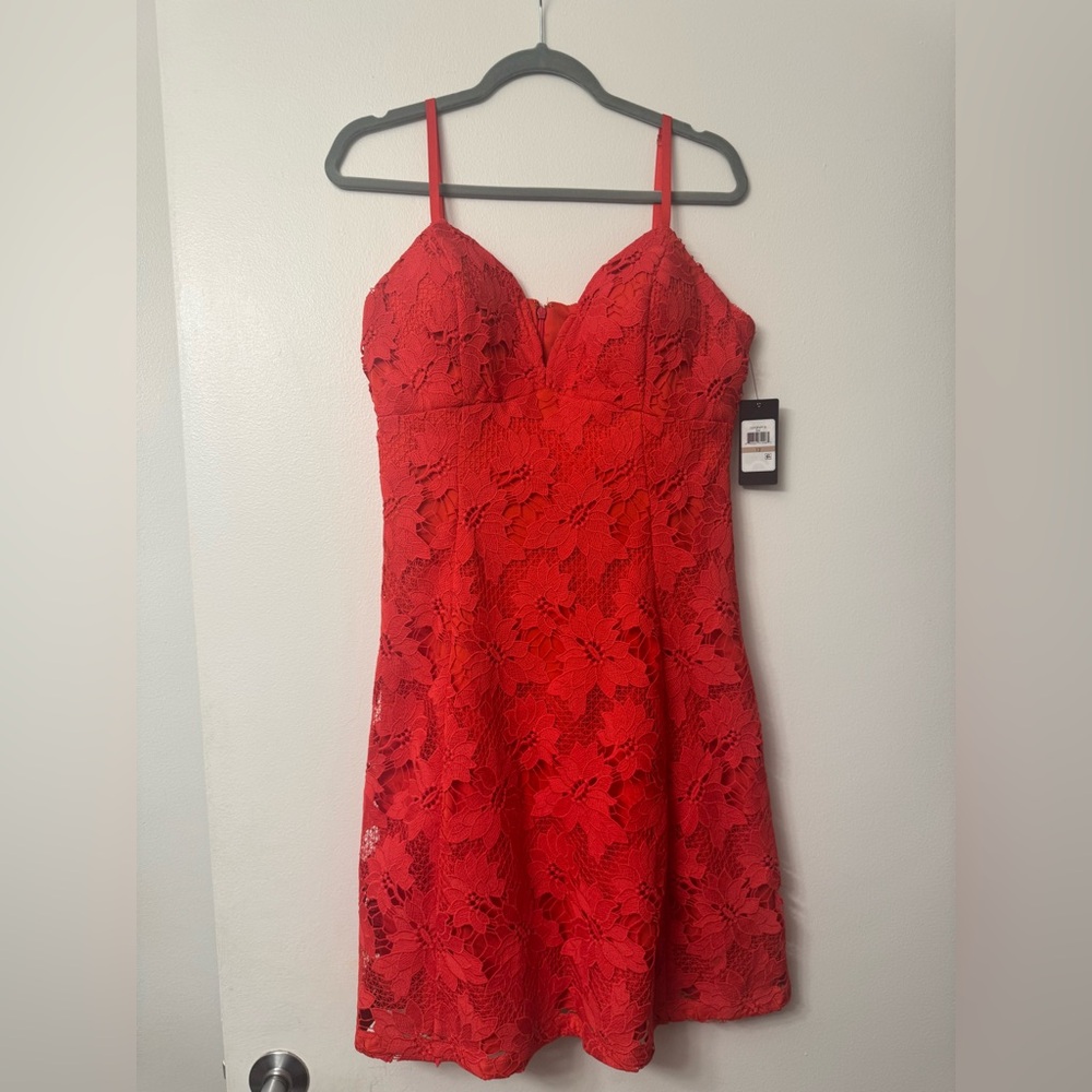 Guess Red Lace Dress